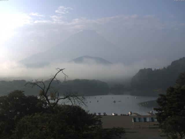 精進湖からの富士山