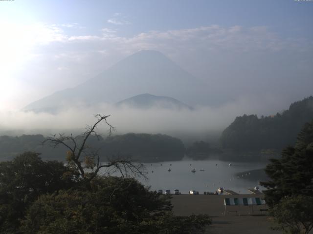 精進湖からの富士山