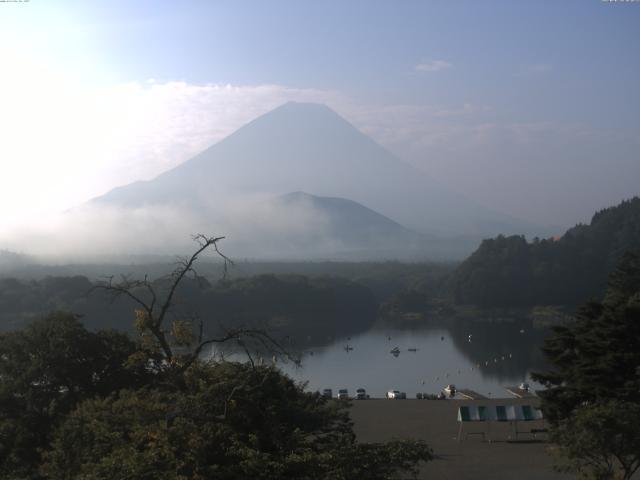 精進湖からの富士山