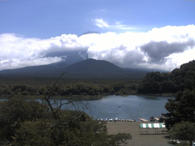 精進湖からの富士山