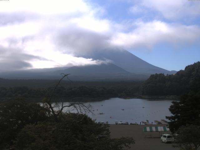 精進湖からの富士山