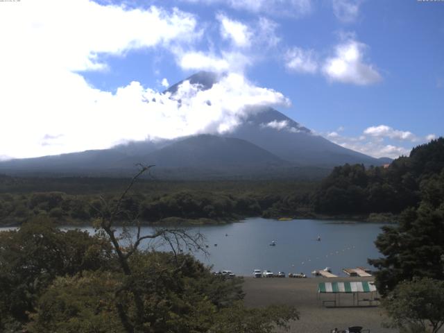 精進湖からの富士山