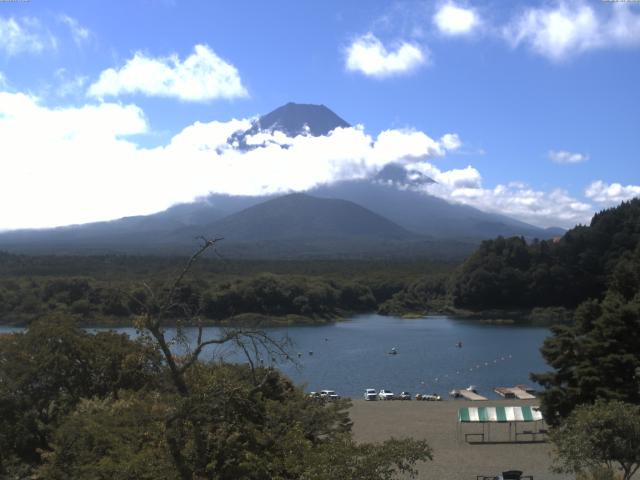 精進湖からの富士山