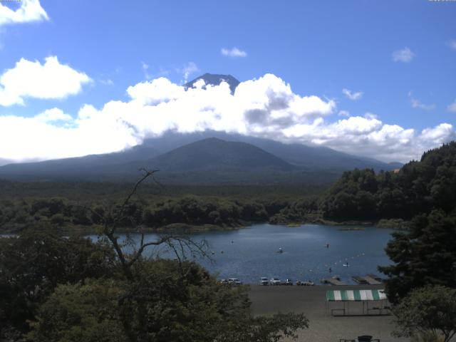 精進湖からの富士山