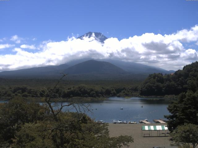 精進湖からの富士山