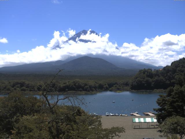 精進湖からの富士山