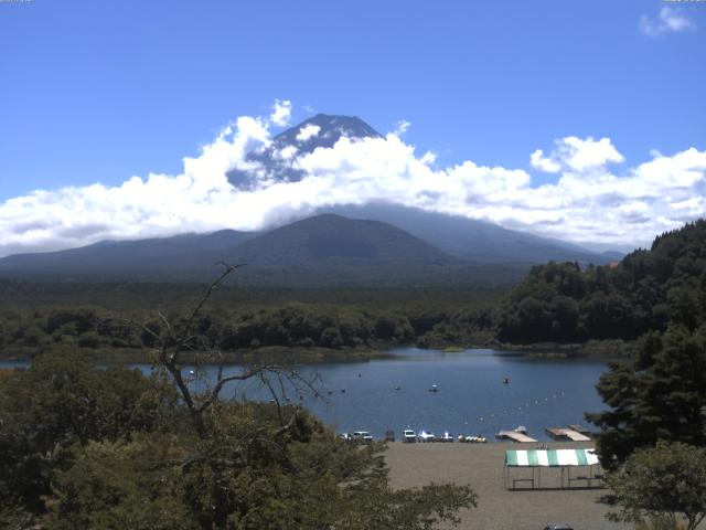 精進湖からの富士山