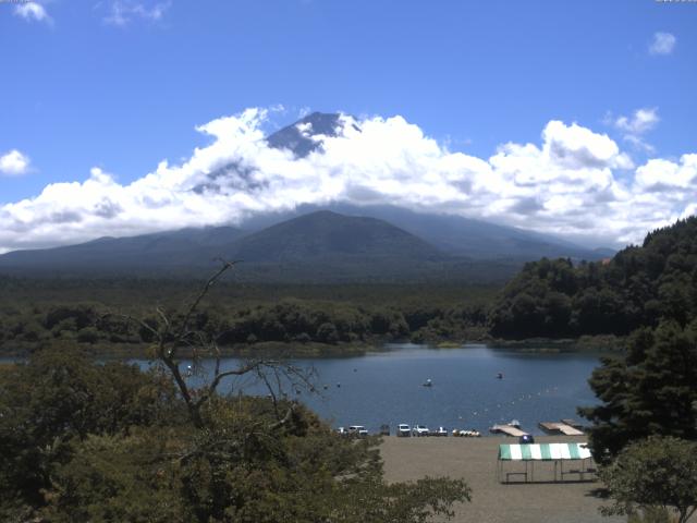 精進湖からの富士山