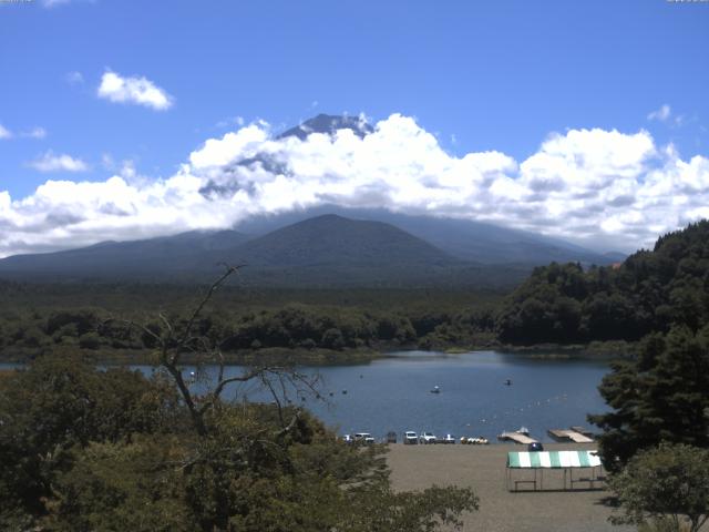 精進湖からの富士山