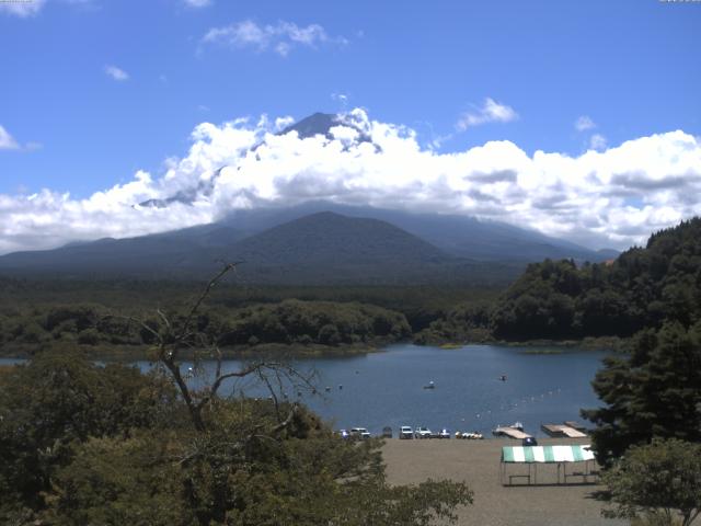 精進湖からの富士山