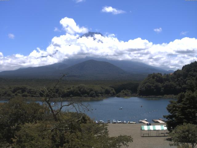 精進湖からの富士山