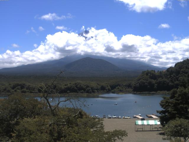 精進湖からの富士山