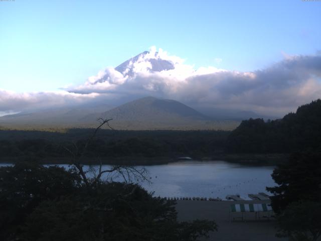 精進湖からの富士山