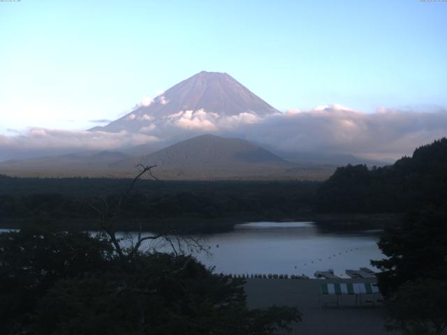 精進湖からの富士山