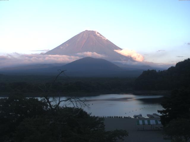 精進湖からの富士山