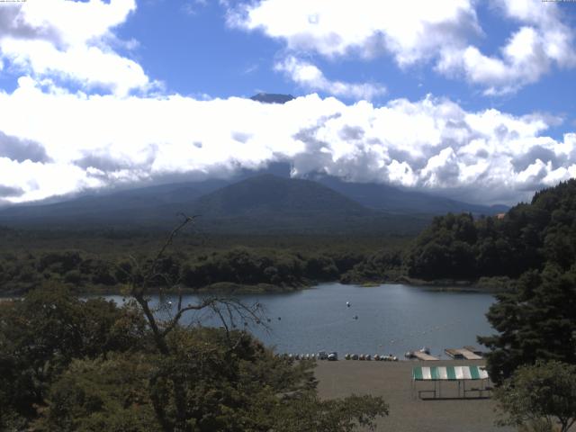 精進湖からの富士山