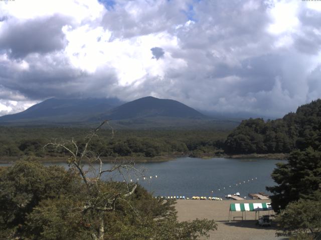 精進湖からの富士山