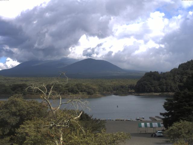 精進湖からの富士山