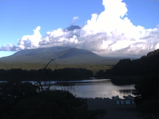 精進湖からの富士山