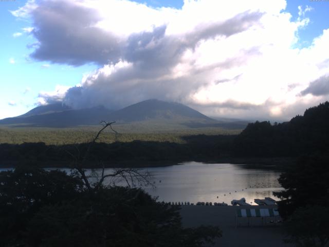 精進湖からの富士山