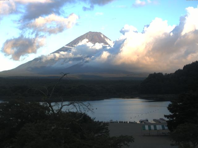 精進湖からの富士山