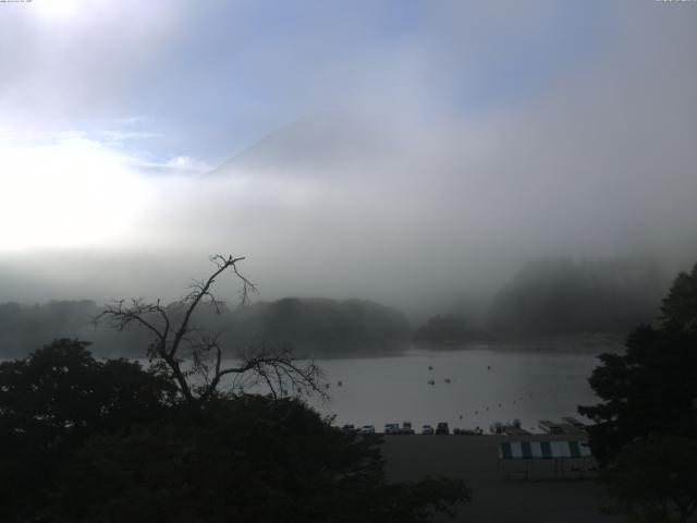 精進湖からの富士山