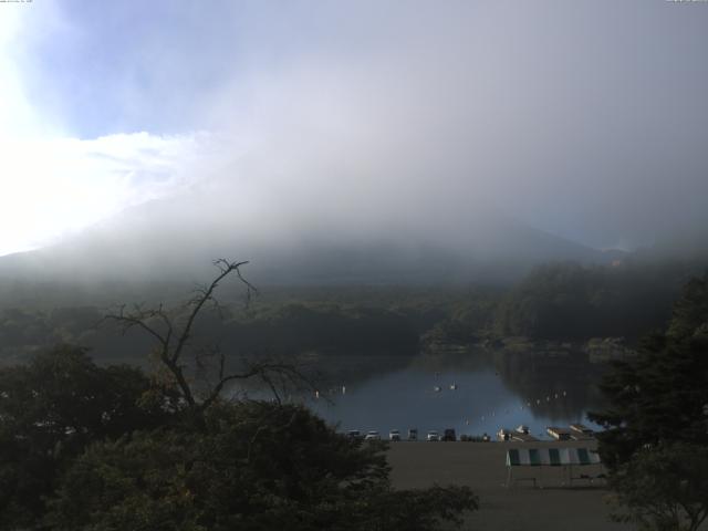 精進湖からの富士山