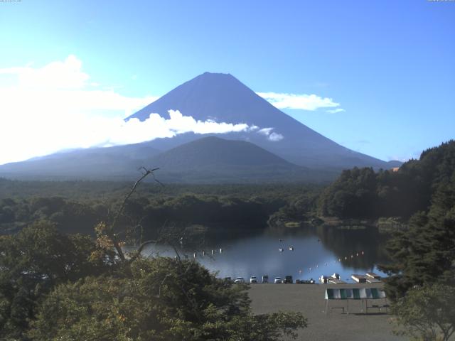 精進湖からの富士山
