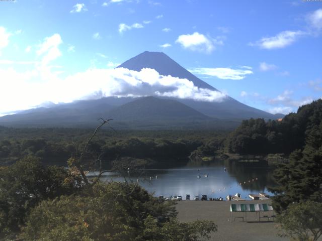 精進湖からの富士山