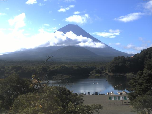 精進湖からの富士山