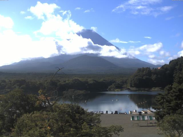 精進湖からの富士山