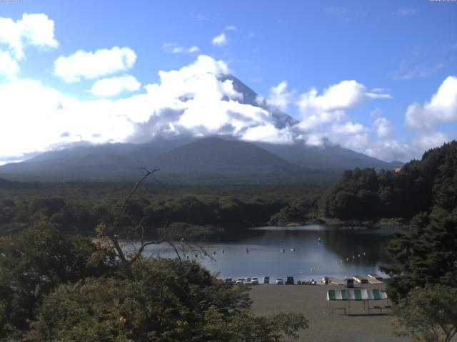 精進湖からの富士山