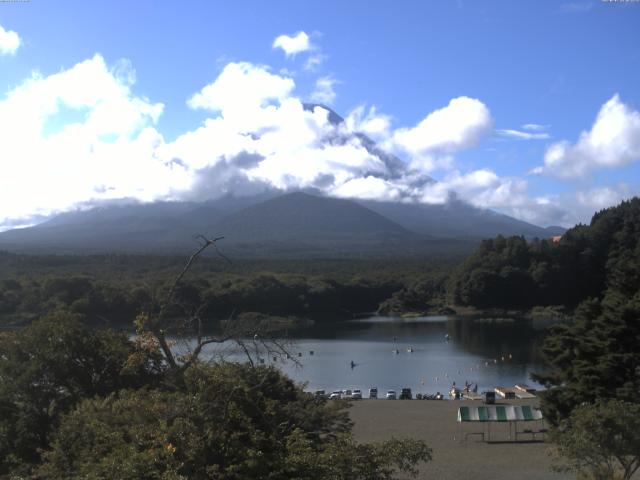 精進湖からの富士山