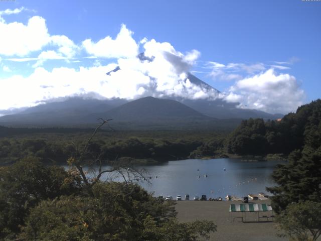 精進湖からの富士山