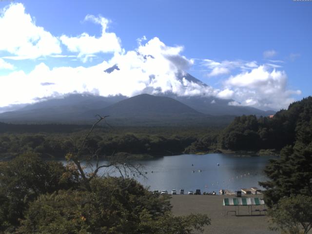 精進湖からの富士山