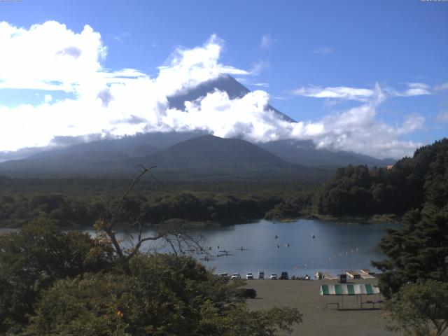 精進湖からの富士山