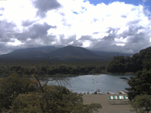 精進湖からの富士山