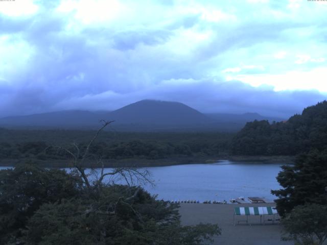 精進湖からの富士山