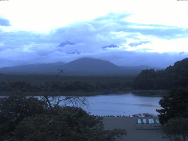 精進湖からの富士山
