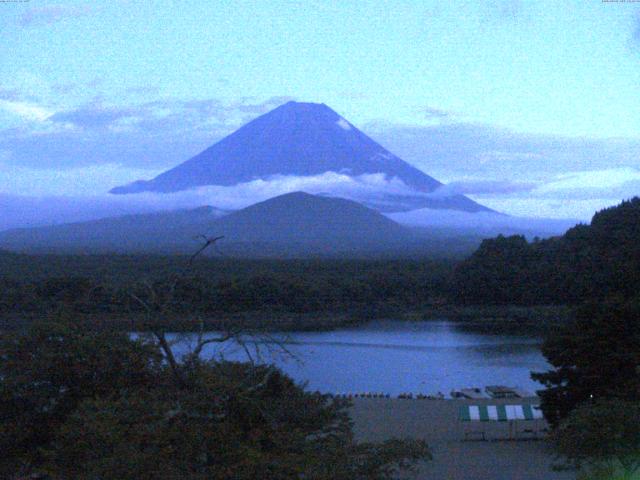 精進湖からの富士山