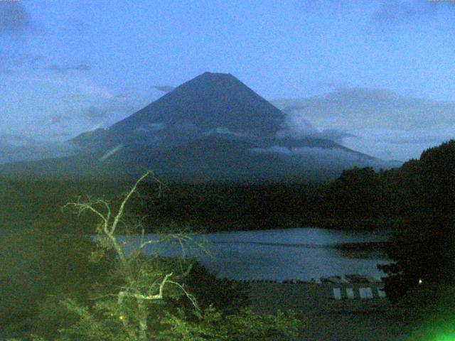 精進湖からの富士山
