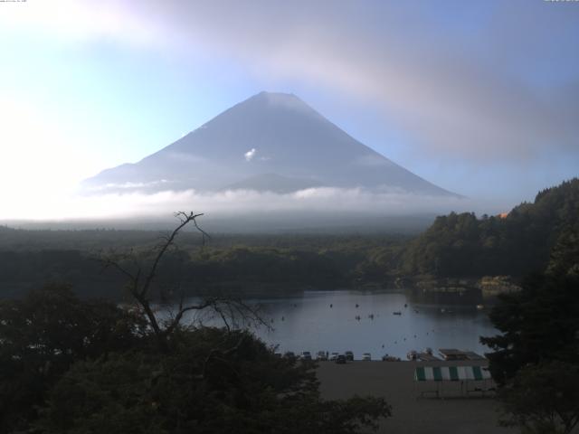 精進湖からの富士山