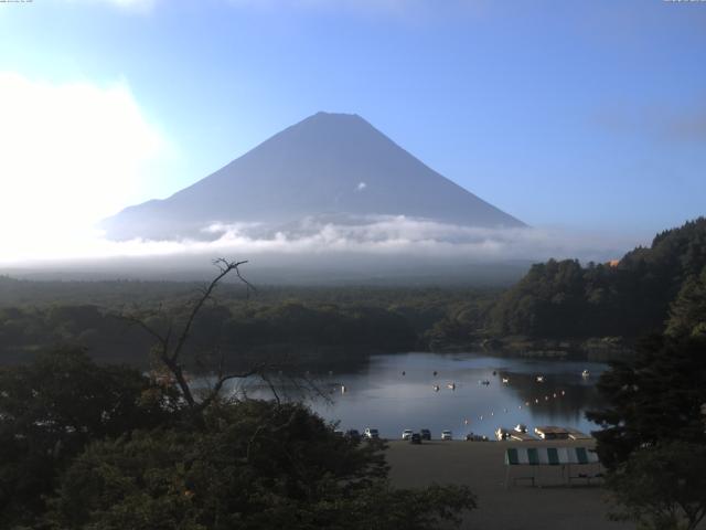 精進湖からの富士山