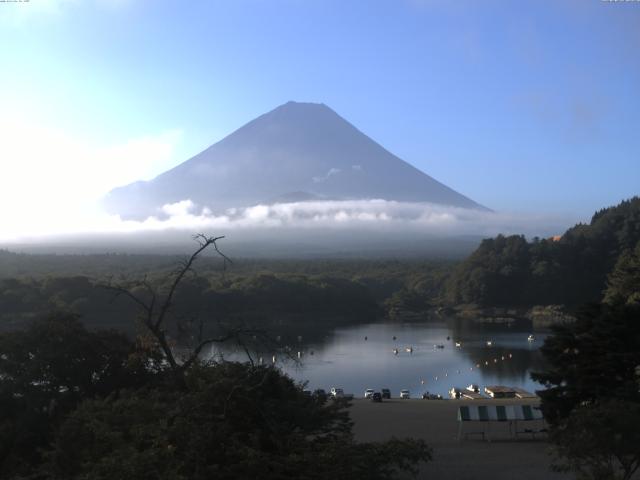 精進湖からの富士山