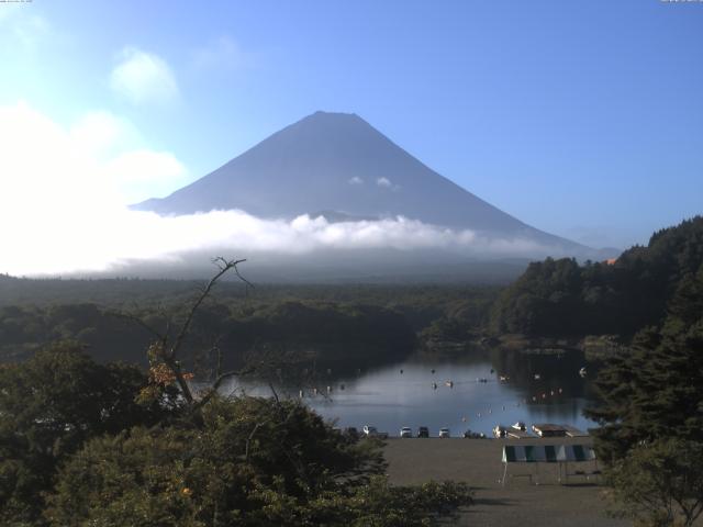 精進湖からの富士山