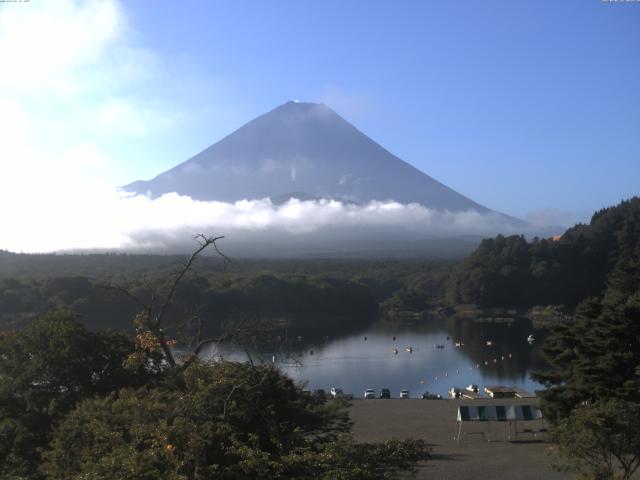 精進湖からの富士山