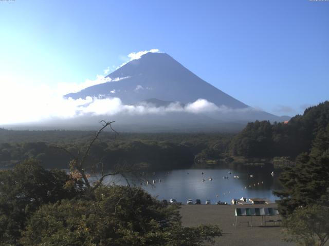 精進湖からの富士山