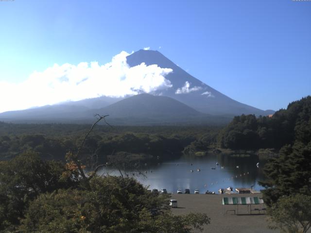 精進湖からの富士山