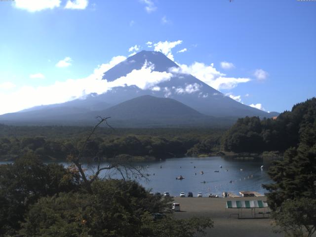 精進湖からの富士山