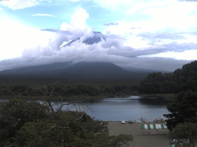 精進湖からの富士山